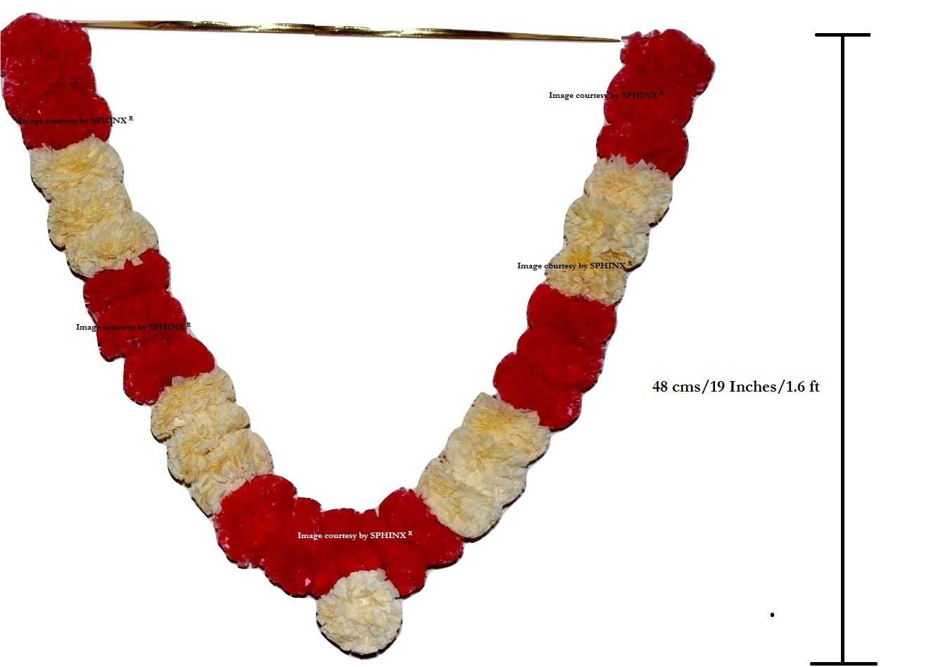 ARTIFICIAL MARIGOLD FLUFFY FLOWER POOJA GARLANDS/GENDA MALA