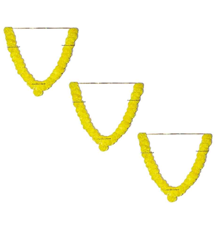 ARTIFICIAL MARIGOLD FLUFFY FLOWER POOJA GARLANDS/GENDA MALA