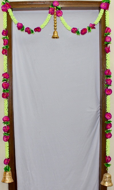MULTICOLORED ARTIFICIAL JASMINE (MOGRA) BUDS FLOWERS GARLANDS DOOR TORAN SET/DOOR HANGINGS FOR DECORATION