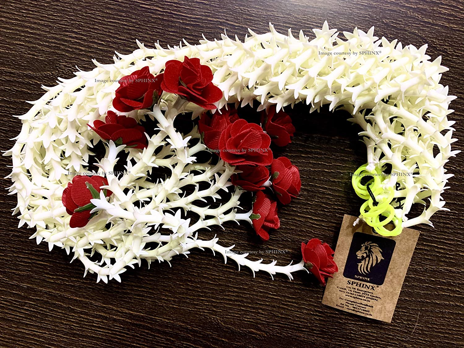 ARTIFICIAL RAJNIGANDHA BUDS AND ROSE STRINGS APPROX. 2.5FT