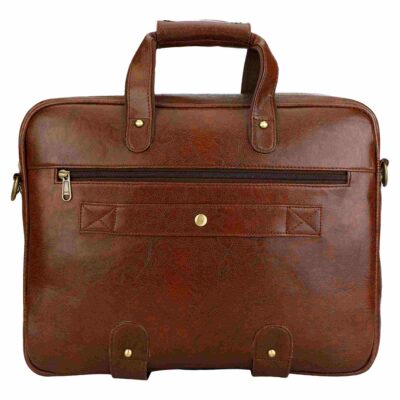 sphinx synthetic leather laptop bag brown1