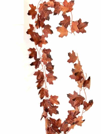 Sphinx artificial maple orange brown leaves creepers vines ivy 1
