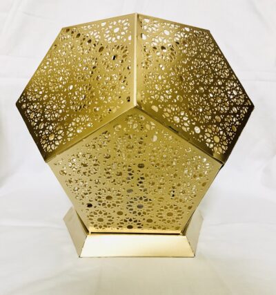 sphinx handcrafted metallic pentagonal shape aroma diffuser decorative lantern 3